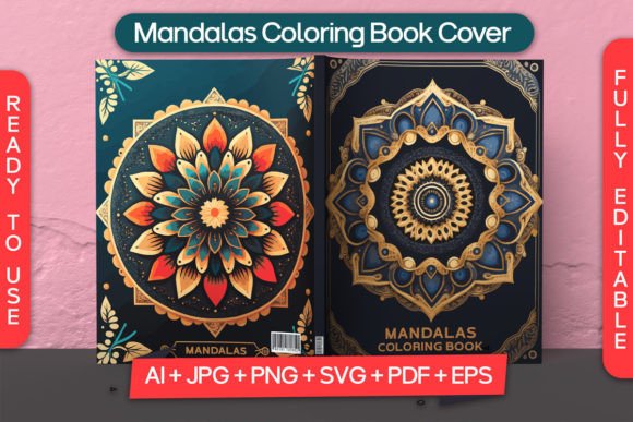 Download Mandalas Coloring Book Cover for Kdp - Book Collection