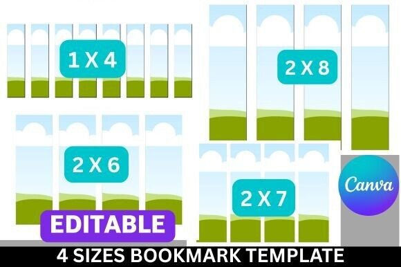 Download Editable Canva Bookmark Template - Book Collection
