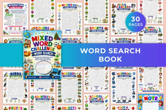 Download Word Search Book KDP Interiors Graphic - Book Collection