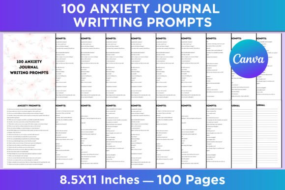 Download 100 Anxiety Journal Writing Prompts - Anxiety journal Collection