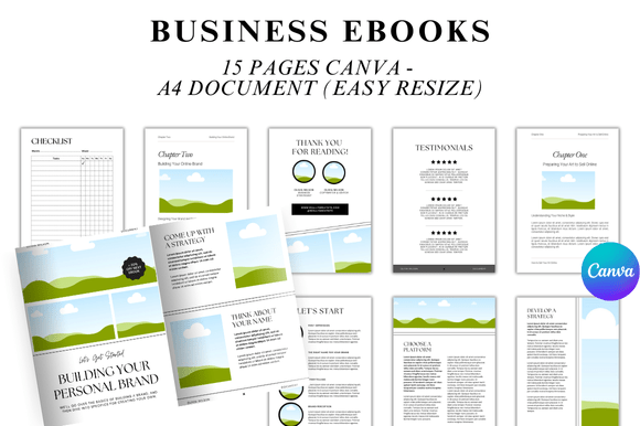 Download 15 Editable Ebook Template - Book Collection