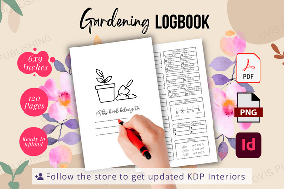 Download Gardening Log Book - Ready to Upload - Book Collection