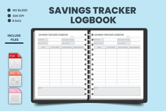 Download Savings Tracker Logbook - Book Collection