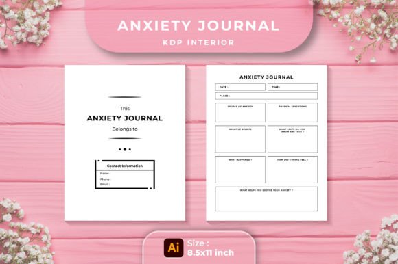 Download Anxiety Journal KDP Interior - Anxiety journal Collection