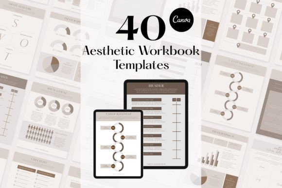Download Customizable Workbook Canva Templates - Book Collection