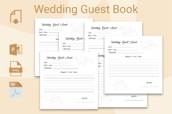 Download Wedding Guest Book for Kdp - Book Collection