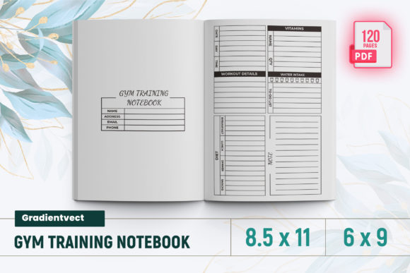 Download Gym Training Notebook KDP Interior - Book Collection