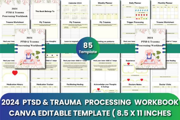 Download 2024 PTSD &amp; Trauma Processing Workbook - Book Collection