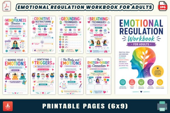 Download Emotional Regulation Workbook for Adults - Book Collection