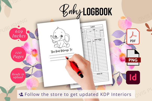 Download Baby Log Book | Ready to Upload KDP File - Book Collection