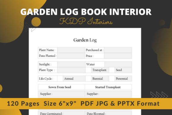 Download Garden Log Book Interiors Kdp - Book Collection