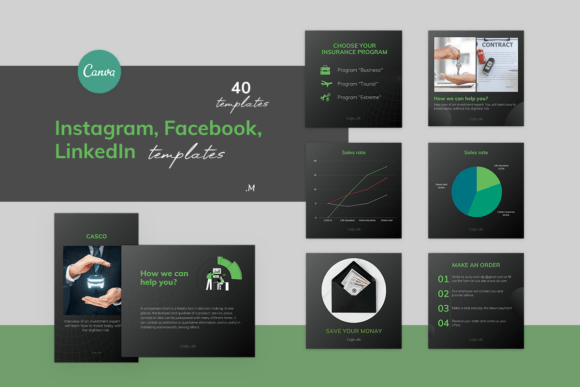 Download Business Finance Templates for CANVA - Premium Bundle