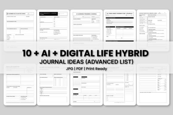 Download AI Logbook Bundle KDP Interior - Book Collection