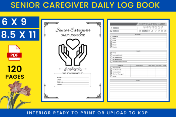 Download KDP Senior Caregiver Daily Log Book - Book Collection