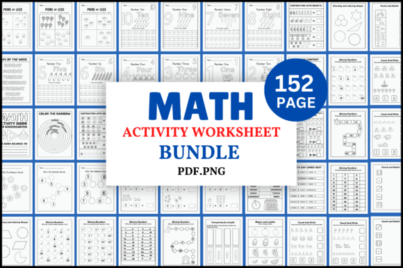 Download Kindergarten Math Activity Book Bundle - Book Collection
