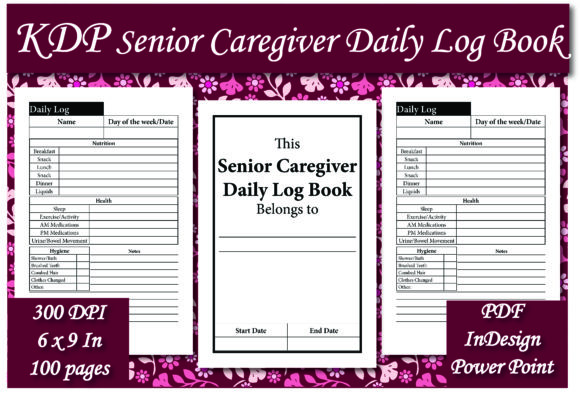 Download KDP Senior Caregiver Daily Log Book - Book Collection