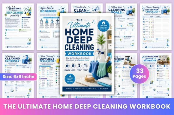 Download The Ultimate Home Deep Cleaning Workbook - Book Collection