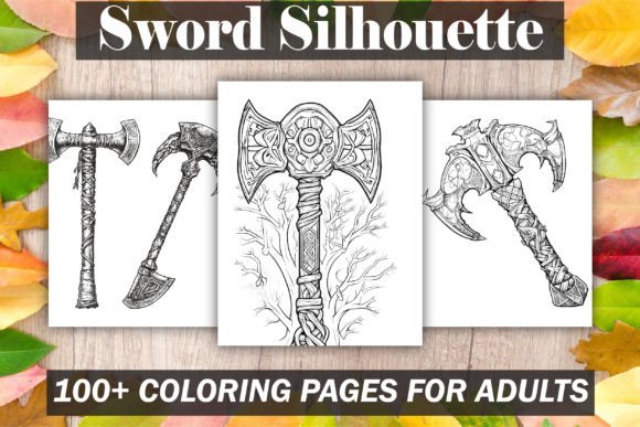 Download Sword Silhouette Coloring Book - Book Collection