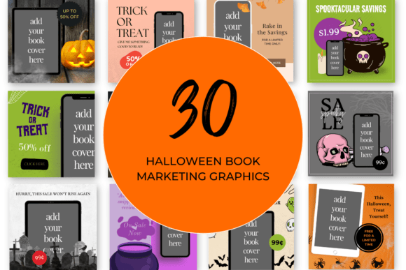 Download Halloween Book Marketing Canva Templates - Book Collection