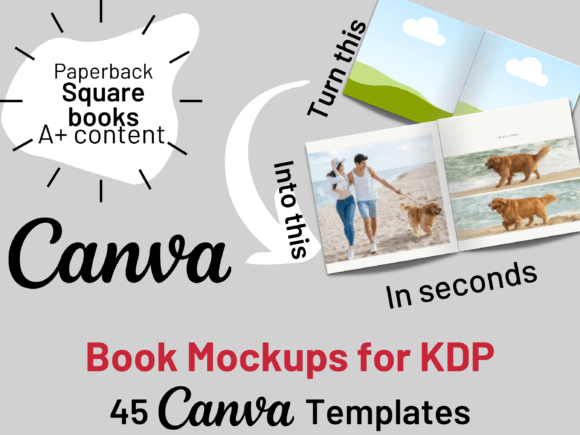 Download Paperback Square Book Mockup for KDP - Book Collection