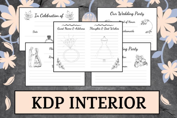 Download Wedding Guest Book | KDP Interior - Book Collection
